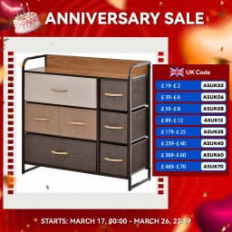 Drawer Dresser Tower Unit Clothes Storage Organizer with Wood Top, Steel Frame