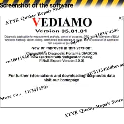 Vediamo 5.1.1 Car Software Inspection Tools Diagnostic for Cars Repair Interface Code Reader Program VCI Diagnostic Pour Voiture
