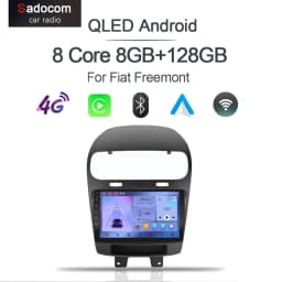 720P CarPlay 9" 2 din Android 13.0 8GB ram 256GB rom Car player 8 Core DSP multimedia GPS autoradio navigation For Fiat Freemont