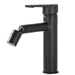 304 Stainless Steel 360 Rotate Basin Faucet Bathroom Kitchen Faucet Water Saving Tap Nozzle Cold and Hot Tap