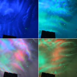 ESHINY Laser RGB LED Galaxy Aurora Night Light For Children Kids Stars Sky Projector Nebula Cloud Lamp Effect Lamp X100N6