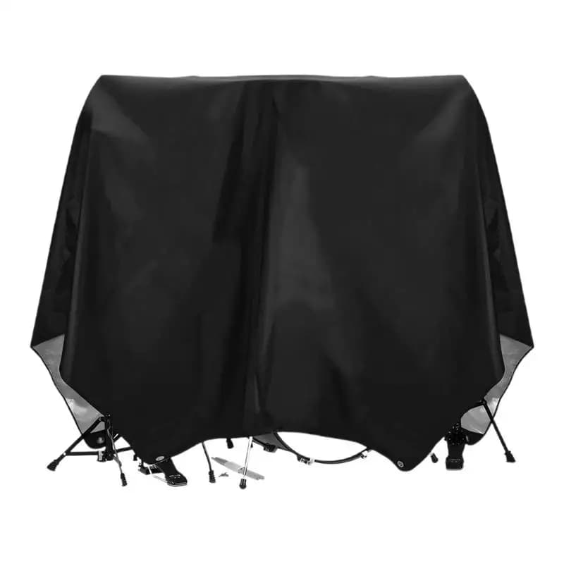 Drum Accessory Windproof Drum Set Dust Cover for Outdoor Music Rooms Indoors Drum Set Accessory Dust Cover in Weighted Corners