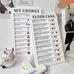 Memo Plastic Board Chore Chart Reusable RV Checklist My Chores Elder Notes