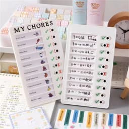 Memo Plastic Board Chore Chart Reusable RV Checklist My Chores Elder Notes