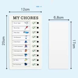 Memo Plastic Board Chore Chart Reusable RV Checklist My Chores Elder Notes