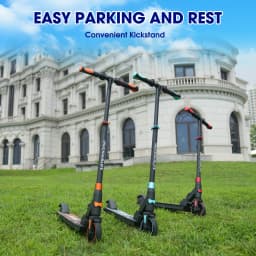RCB Electric Scooter for Children Aged 8-12-16 Years, Only 7.55KG Foldable Electric Scooters, Two Types of Braking, Max 16 Km