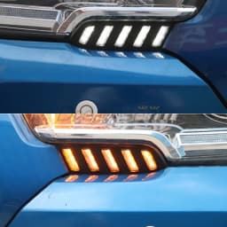 LED DRL Day Running Light Headlamp Accessories For Toyota Tacoma 2016 2017 2018 2019 2020 2021 2022 2023 Fog Lamp W/ Turn Signal
