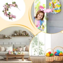 Floral Garland With Lights Artificial Floral Garland String Light Up Flower Vines 3.28ft Battery Operated Floral Vines