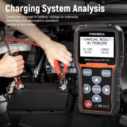 FOXWELL BT705 12V Battery Tester 24V Truck Cranking Charging System Test Automotive 100-2000CCA Battery Load Tester Analyzer