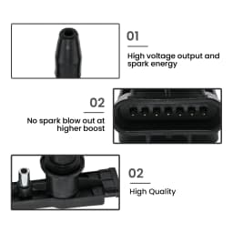 4pcs Ignition Coil Pack for Chevrolet SONIC for Pontiac for Holden Cruze 96476983 1208086