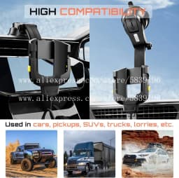 Car Charging Cable Bracket for Zebra Symbol TC77 TC70 TC72 TC75 TC70X TC75X;with 5V 2A Cigarette Lighter