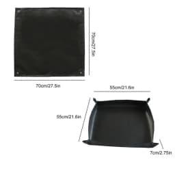 Camping Fire Pit Mat Fireproof Mat Silicone Fire Pit Pad Grilling Barbecue Camping Reusable Patio Protection Mat Stove