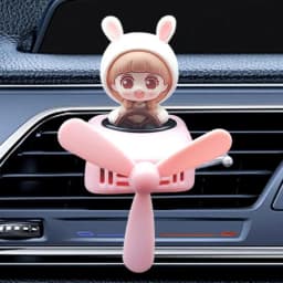 Rotating airplane pilot bear car air fresheners accessories vent clips perfume fragrance diffuser With 6 Scents Tablets