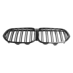 Artudatech Gloss Black Front Kidney Grille Grill Fit for BMW X1 F48 F49 2019-2021 Dual Slat