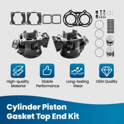 Cylinder Piston Gasket Kit fit for Yamaha Banshee 350 2GU-11631-00-94 2GU-11181-00-00