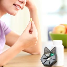 2PCS Weekly Pill Box Daily Organiser Medicine Tablet Storage Dispenser 7 Day