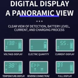 Automotive Charger 12V Car Battery Charger Pulse Repair Digital LCD Display Smart Fast Charge For Car Motorcycle