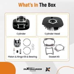 Cylinder Piston Circlip Gasket Cylinder Head Kit for Yamaha Blaster 200 YFS200 Cylinder Piston Gasket Head Top End Kit