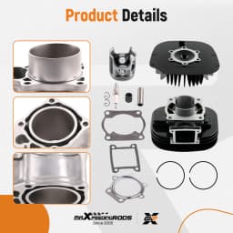 Cylinder Piston Circlip Gasket Cylinder Head Kit for Yamaha Blaster 200 YFS200 Cylinder Piston Gasket Head Top End Kit