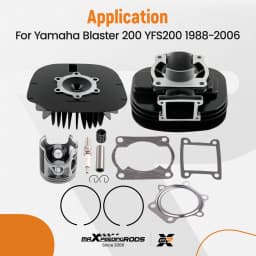 Cylinder Piston Circlip Gasket Cylinder Head Kit for Yamaha Blaster 200 YFS200 Cylinder Piston Gasket Head Top End Kit