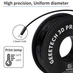 GEEETECH 10Kg In One Box 1.75mm 3D PLA Filament Assorted Pack - Matte PETG Silk PLA TPU ABS+ - Safety for 3D Printer Materials