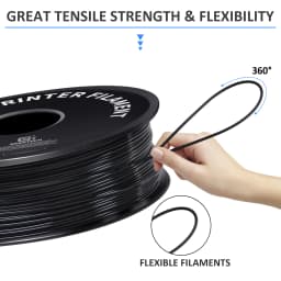 GEEETECH 10Kg In One Box 1.75mm 3D PLA Filament Assorted Pack - Matte PETG Silk PLA TPU ABS+ - Safety for 3D Printer Materials
