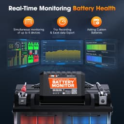 New ANCEL BM300 Pro Bluetooth 6V/12V/24V Battery Monitor Tester Analyzer Circuit Cranking/Charging Test for Car Motorcycle