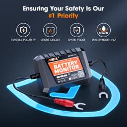 New ANCEL BM300 Pro Bluetooth 6V/12V/24V Battery Monitor Tester Analyzer Circuit Cranking/Charging Test for Car Motorcycle