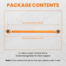 2 Pcs Adjustable Rear Lower Control Arm for Mini Cooper R50 R52 R53 R56 R57 R58