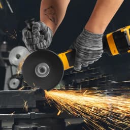 21V Cordless Brushless Angle Grinder 125mm Cutting Tool Set 2 Battery & Charger