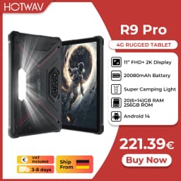 [Ship From Germany]HOTWAV R9 Pro Rugged Tablet 11'' FHD+ 2K Display 20080mAh Pad Android 14 6GB 256GB Camera Global 4G Tablet PC