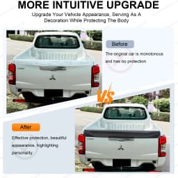 Rear Spoiler Cover For Mitsubishi L200 Triton 2019-2023 MR ABS Tail Gate Rail Guard Truck Cover Protector Car Styling Accessorie