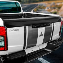 Rear Spoiler Cover For Mitsubishi L200 Triton 2019-2023 MR ABS Tail Gate Rail Guard Truck Cover Protector Car Styling Accessorie