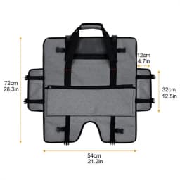Monitor Carrying Case Portable Computer Display Screen Moving Handbag Oxford Cloth Reusable for 20-24in Monitors Screens