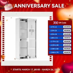 HOMCOM Medicine Cabinet Houseware Stainless Steel Medicine Cabinet Glass Door