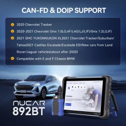 MUCAR 892BT Professional Diagnostic Tools CANFD DOIP ECU Coding 35 Resets Lifetime Free Update Full System OBD2 Scanner VS 689BT