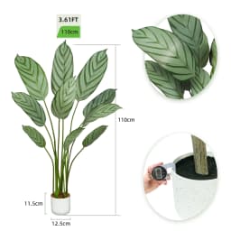 mcc direct Artificial Bird of Paradise Tree, Decorative Artificial Plant with Plastic Planter and Artificial Moss for House