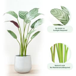 mcc direct Artificial Bird of Paradise Tree, Decorative Artificial Plant with Plastic Planter and Artificial Moss for House