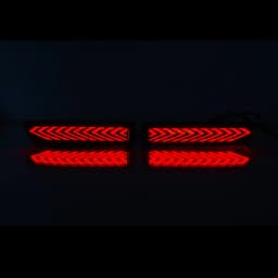 LED Rear Bumper Brake Tail Light for Toyota RAV4 2006-12,Toyota Avensis 09-15, Toyota Alphard 10-14 Reflector Lamp w/ Turn LH+RH