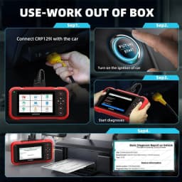 New LAUNCH CRP129i V3 OBD2 Scanner 4 System Auto Diagnostic tool DPF SAS TPMS 12 Service FCA AutoAuth Lifetime Free Update