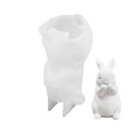 2025 Easter Bunny Silicone Mold Easy Release Rabbit Aromatherapy Soap Candle Molds Resin Craft Making Supplies Home Decor