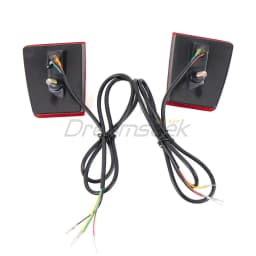 LED Rear Bumper Tail Light For Mitsubishi Pajero Shogun Montero V85 V87 V93 V95 V97 V98 2007-2020 Brake Lamp w/ Dynamic Turn L+R