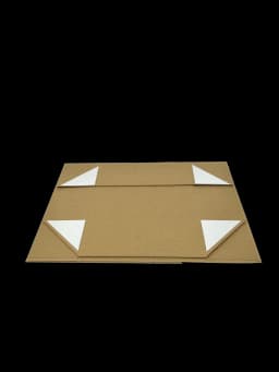 Wholesale A4 Size Natural Kraft Folding Magnetic Gift Box with Changeable Ribbon
