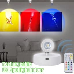 Wireless Uplighting For Plants Remote Control Rechargeable Accent Spotlights Battery Powered Uplighting Room Ambient Lighting