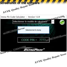Pin Code Calculator V1.3.9 Repair equipment Diagnostic software Pin Code Calculator IMMO 1.3.9 obd2 scanner Code reader VCI