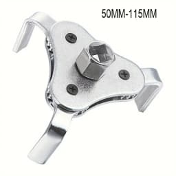 2PCS Oil Filter Wrench Set Adjustable 2 Way 3 Leg Oil & Fuel Filter Removal Tool Silver