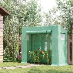 200X76X168Cm Walk-In Garden Greenhouse Tomato Plant House Durable Frame