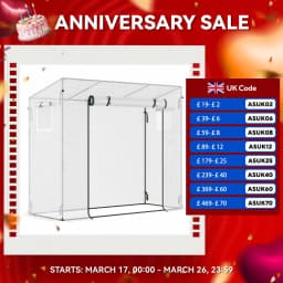 200X76X168Cm Walk-In Garden Greenhouse Tomato Plant House Durable Frame