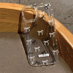 Colorful Bow Print Clear Case For iPhone 16 14 13 12 11 15 Pro Max SE XR X XS 7 8 Plus Transparent Tpu Shockproof Phone Cover