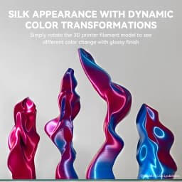 JAYO SILK PLA Filament 1.75mm Dual Colors 3D Printer Filament Coextrusion Silk Triple Color 3D Filament Shiny Multicolor Change